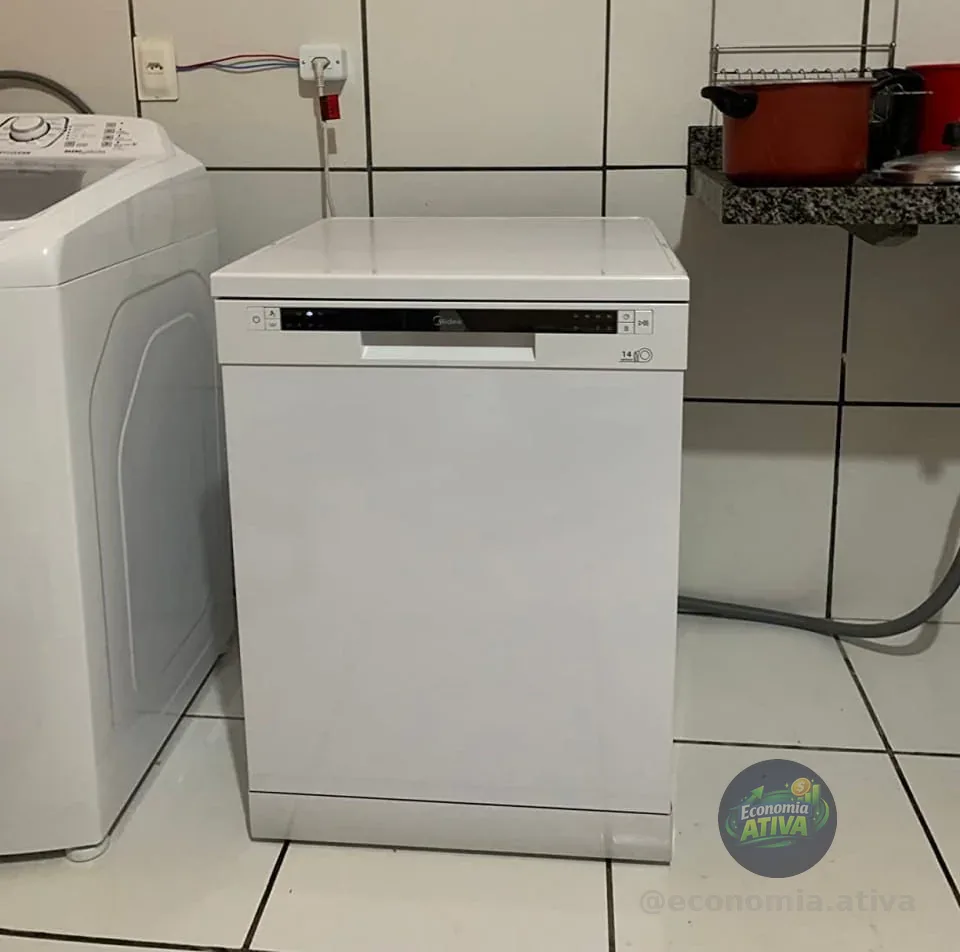 LAVA-LOUCAS MIDEA 14 SERVICOS BRANCA 220V