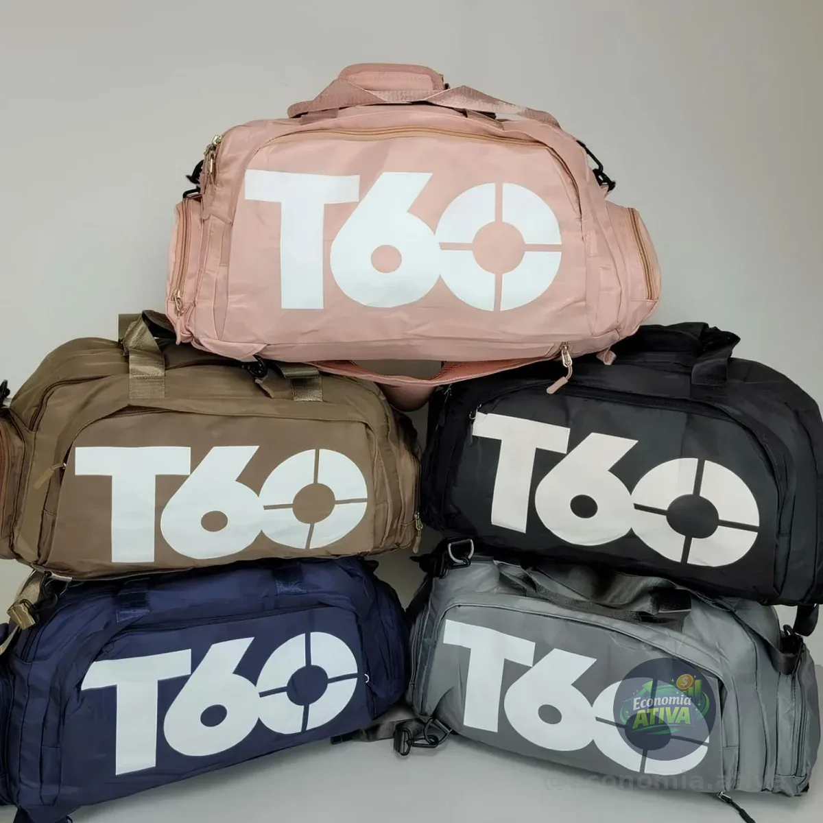 Bolsa T60 Academia Impermeável Compartimentos Fitness