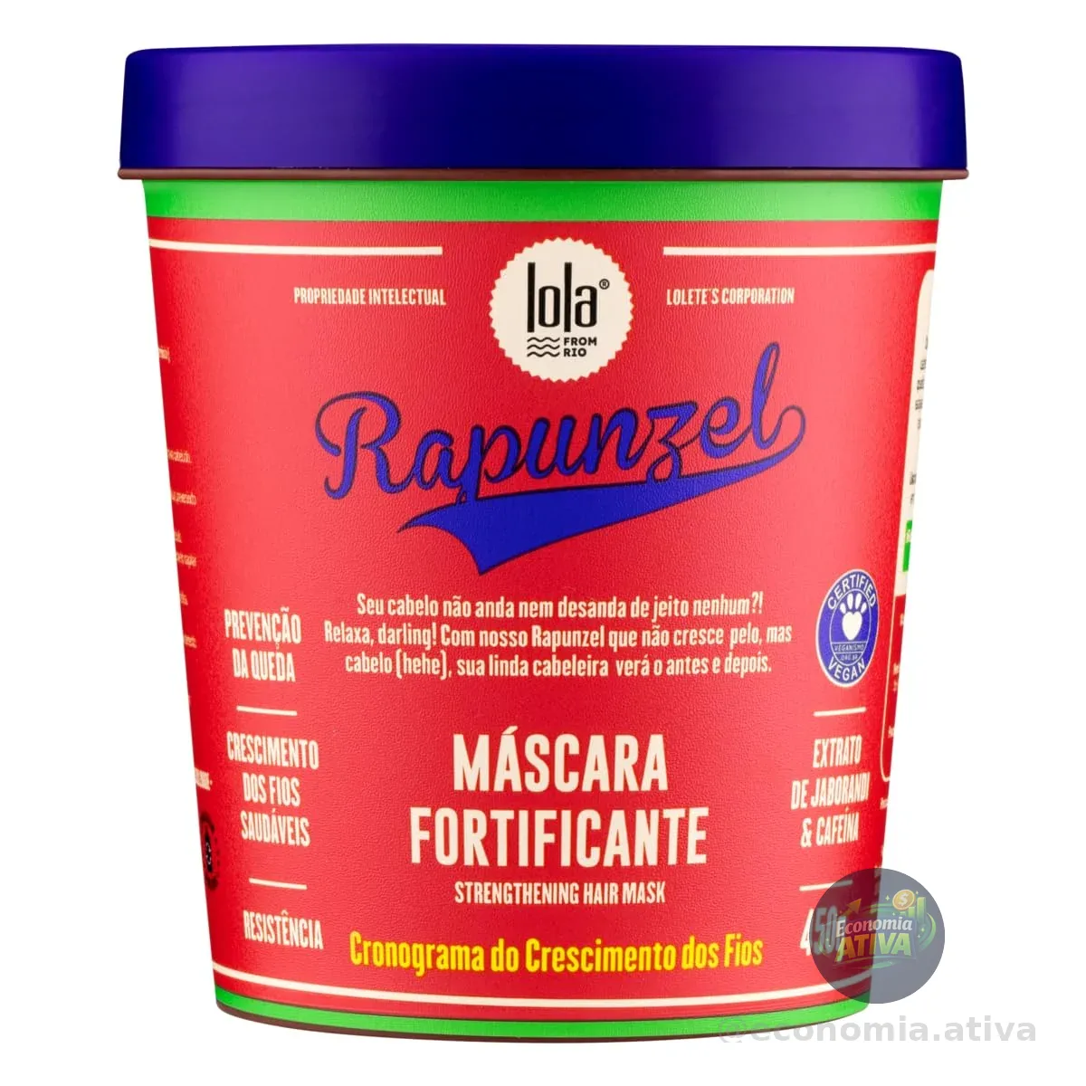Rapunzel Máscara de Tratamento 450g , Lola Cosmetics