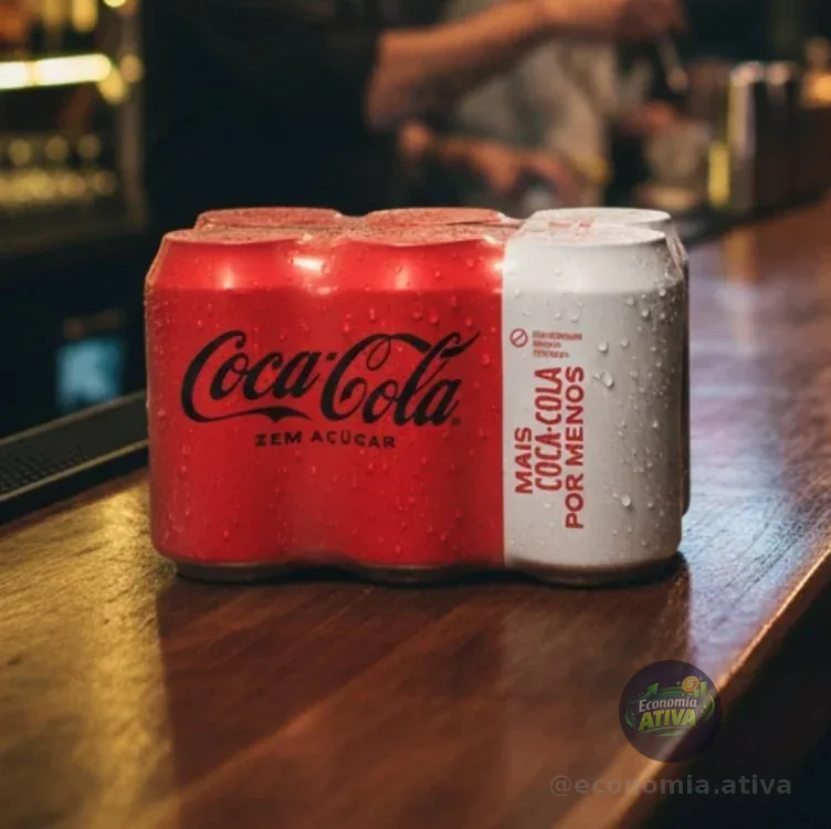 Pack de Coca-Cola sem Açúcar 350Ml 6 unidades