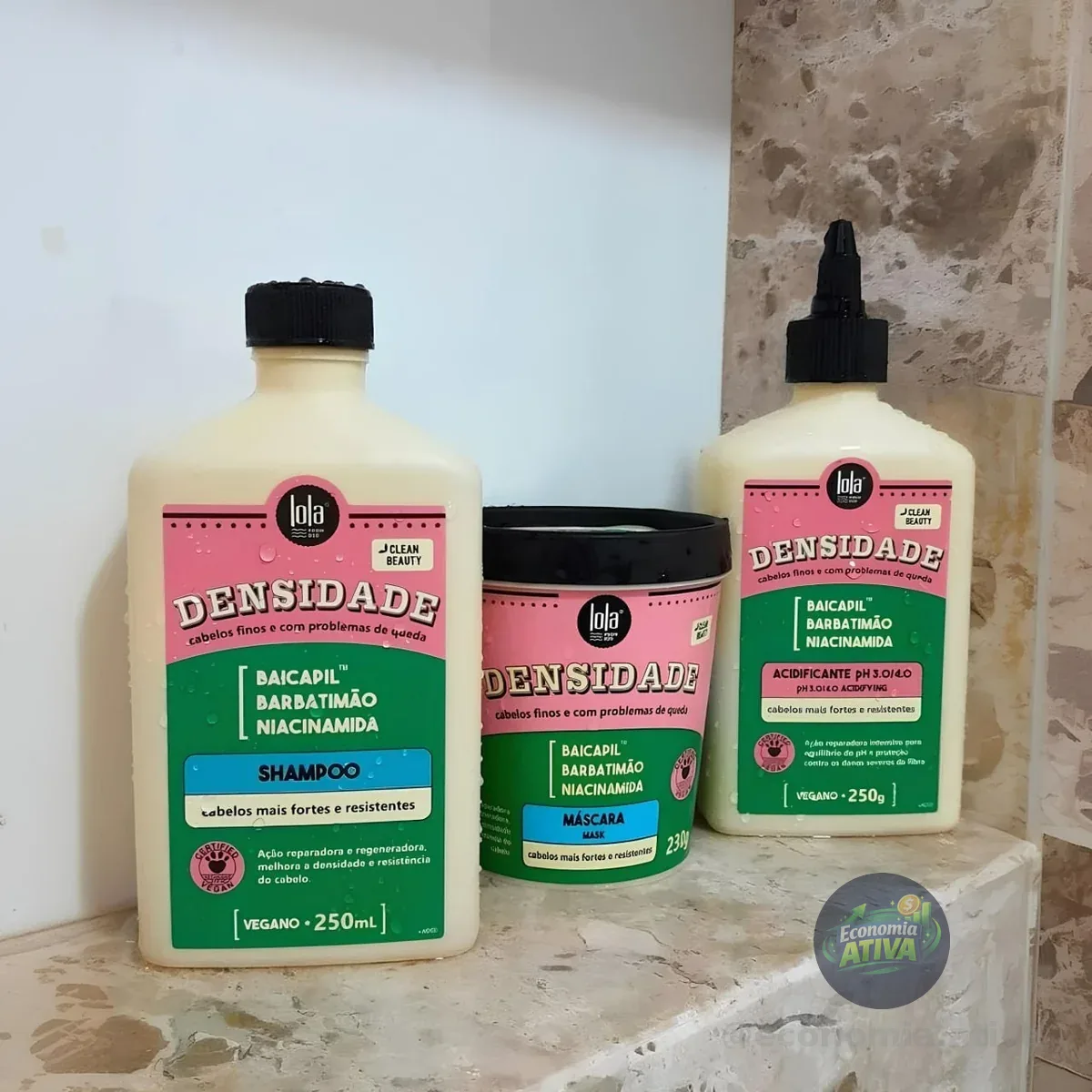 Lola Cosmetics Kit Lola Densidade: Shampoo + Acidificante + Máscara