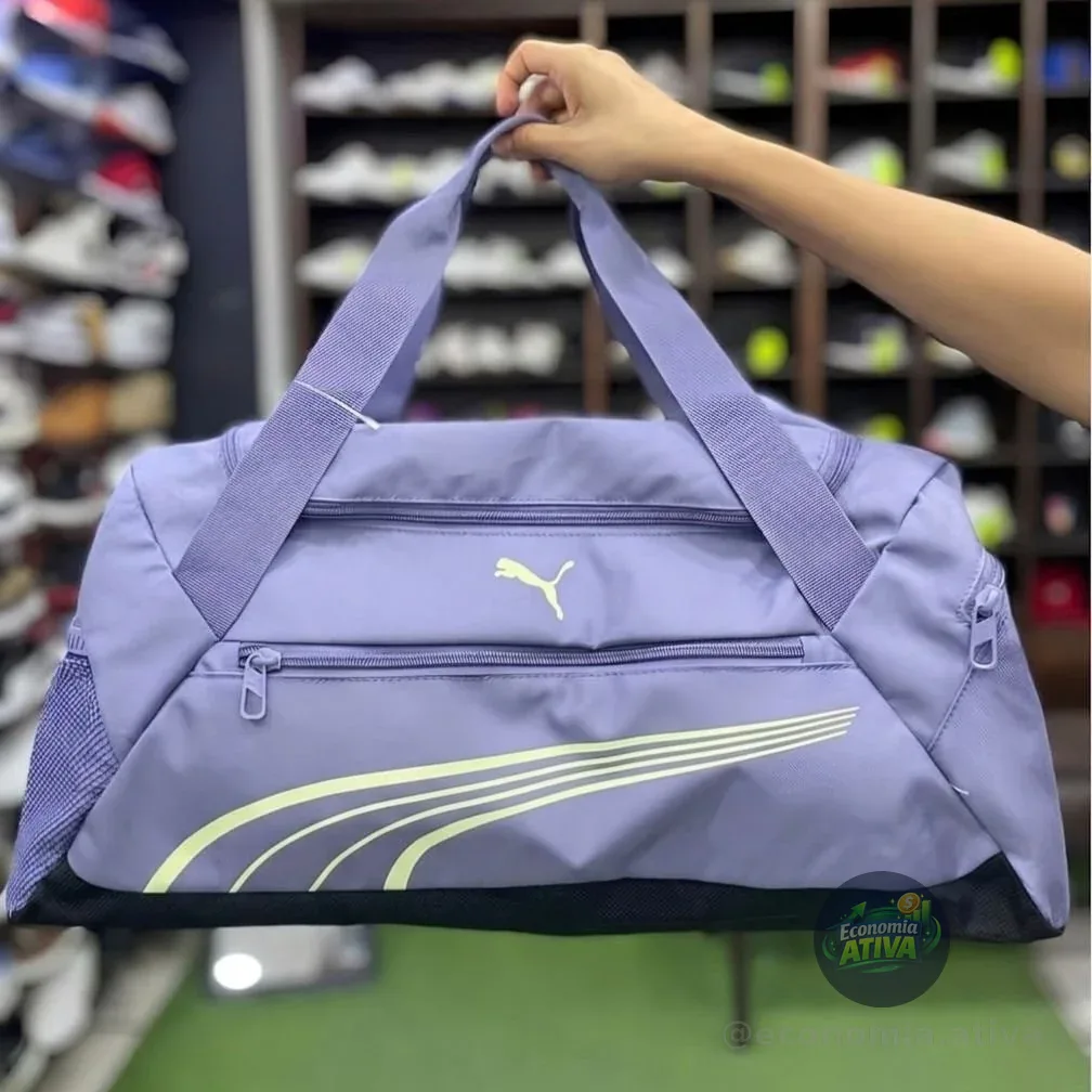 Puma Fundamental Small Sports Cinza Liso