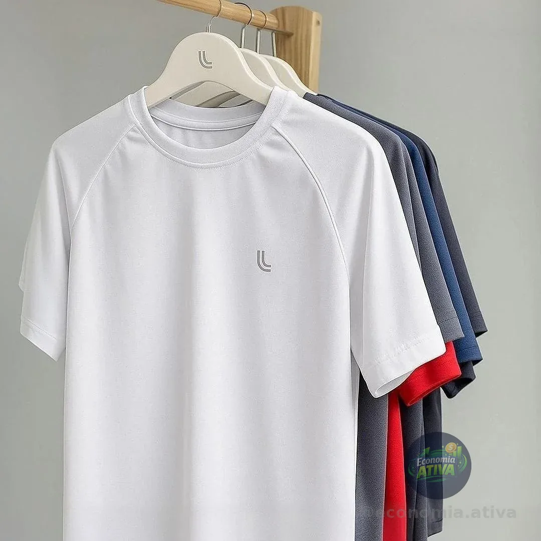 Camiseta Esportiva Lupo Masculina Dry Academia Confortável