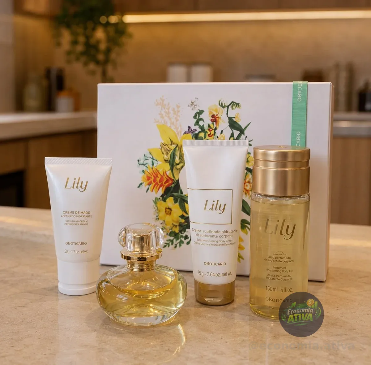 O Boticário Lily Kit Presente(4 Itens)