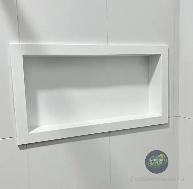 Nicho De Parede Para Embutir Branco 30x60cm