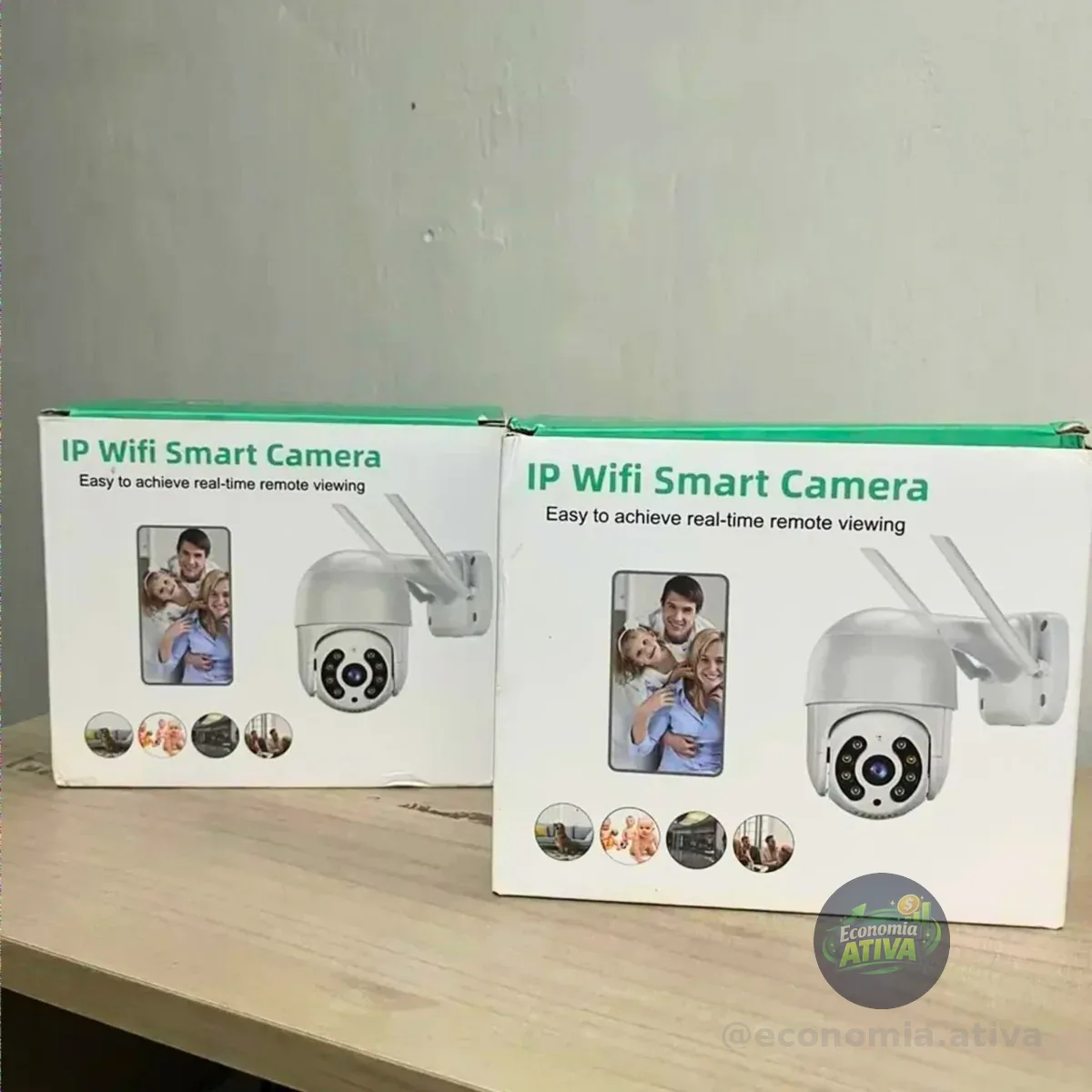 Kit 2 Câmera Segurança Ip Interna Externa Wifi Icsee Infravermelho Prova Dágua - Hw Branco