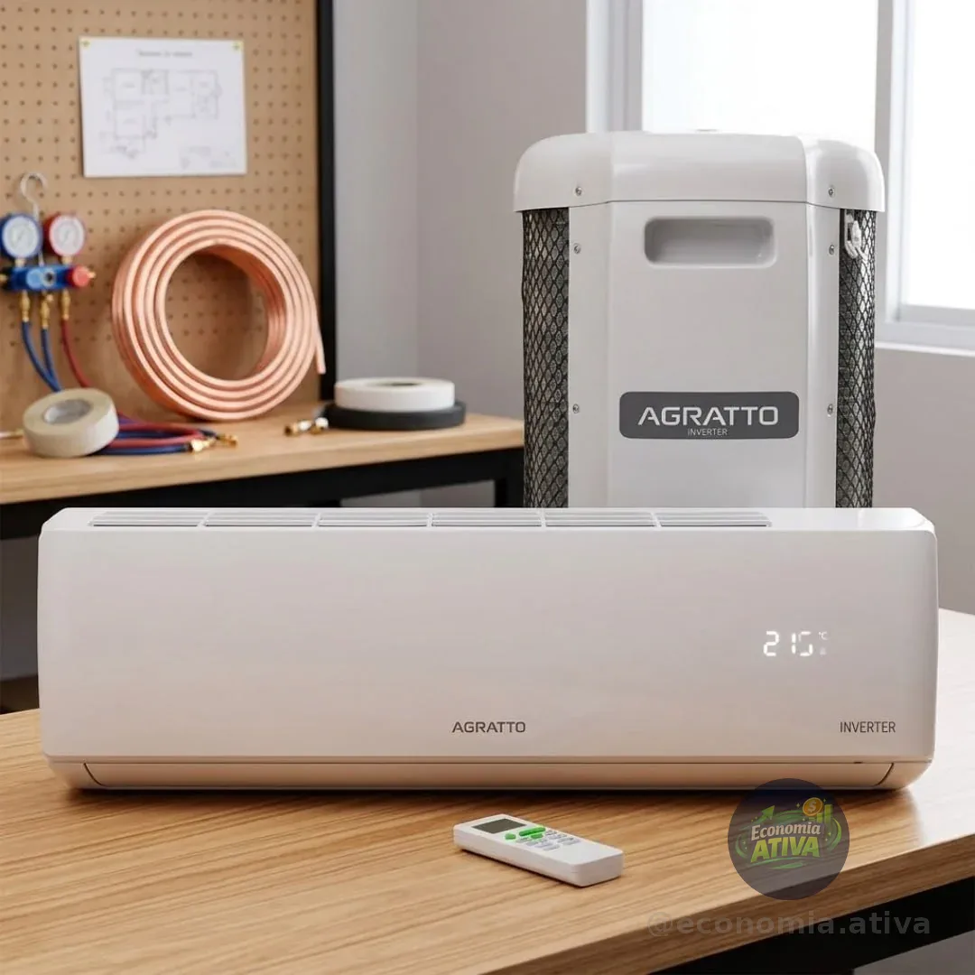 Ar Condicionado Split Inverter Agratto Zen Top 9000 BTU/h Frio ZICST9F - 220 Volts