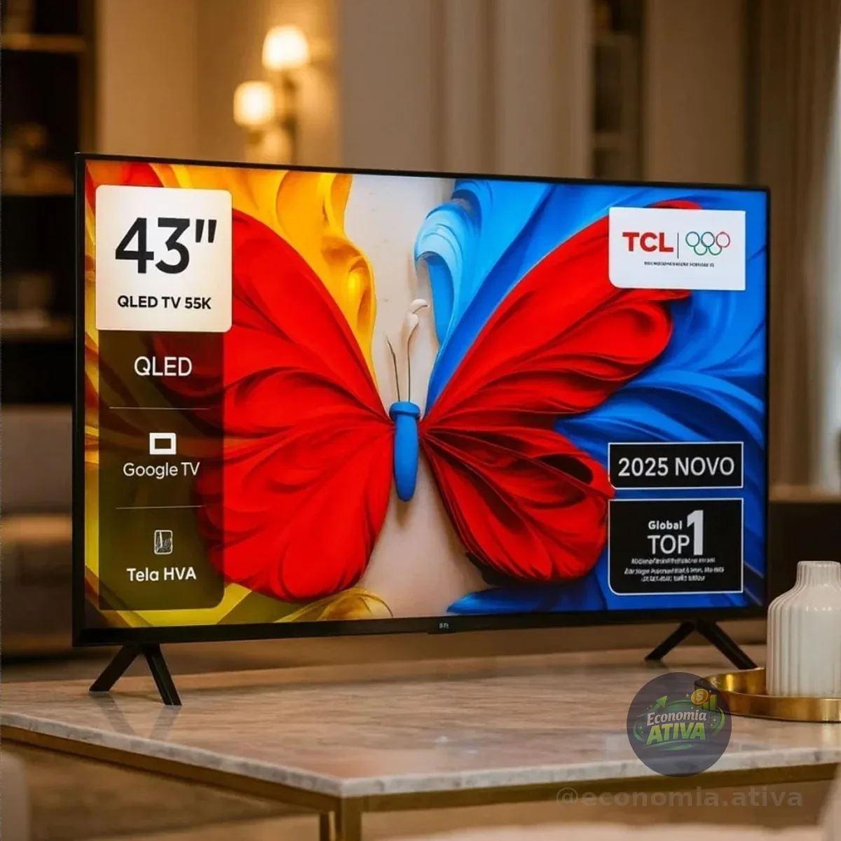 Smart Tv 43 Pol 43s5k Qled Full Hd Google Tv Wi-fi Semp Tcl