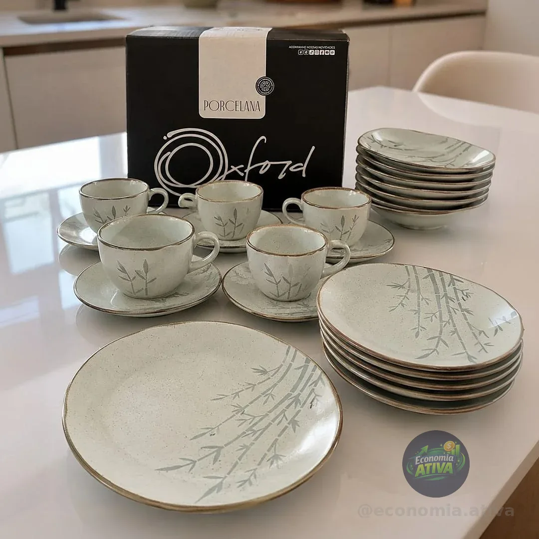 ESSA COR É A 1ª VEZ EM PROMO, APARELHO DE JANTAR OXFORD 😮‍💨💚
