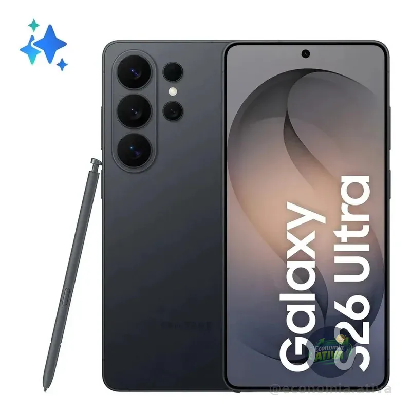 Samsung Galaxy S26 Ultra, 512gb, 12gb, Câmera Quádrupla Preto