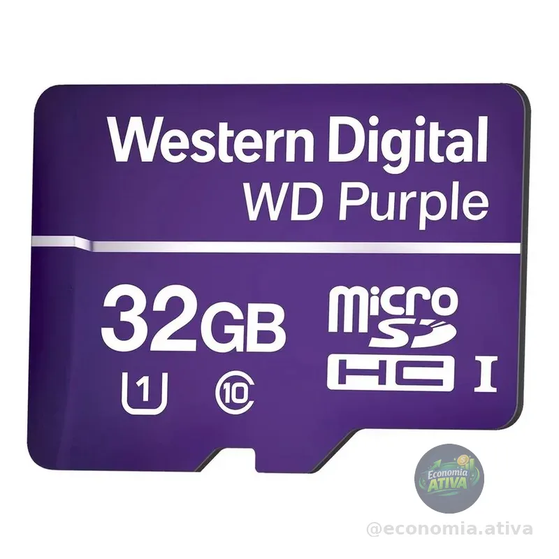 Cartão Micro Sd 32gb 16tbw Western Digital