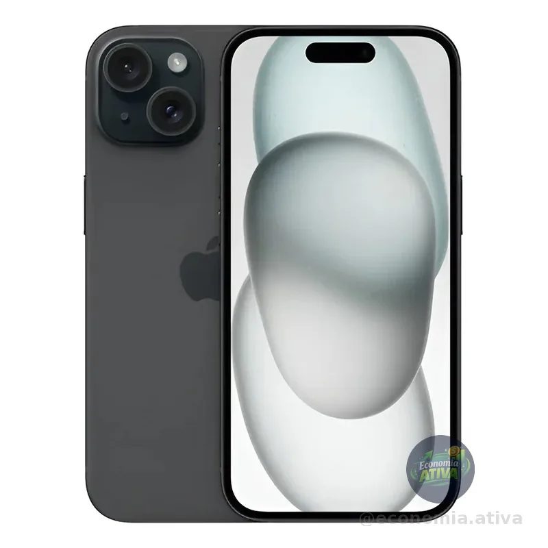 Apple iPhone 15 (128 Gb) - Preto - Distribuidor Autorizado