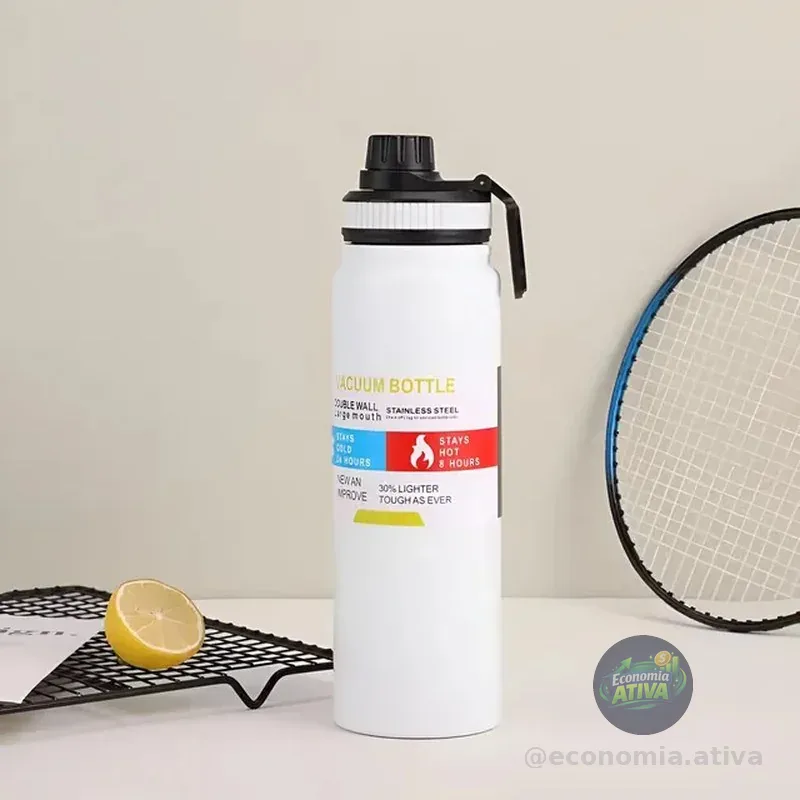 Garrafa Térmica Inox Água Gelada Academia Esporte 800ml