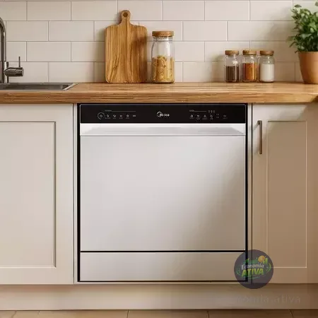 Lava Louças 8 Serviços Branca Touch Plus Midea MDWTF08W1 - 110V