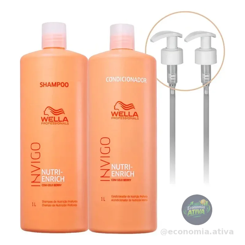 Kit Wella Invigo Nutri Enrich Sh, Cond E Válvulas