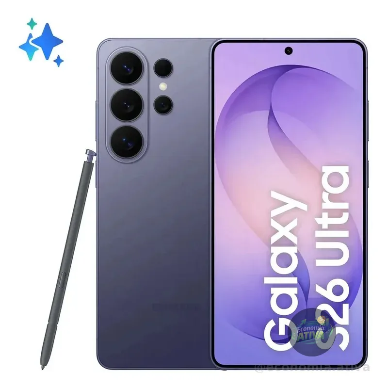 Samsung Galaxy S26 Ultra, 512gb, 12gb, Câmera Quádrupla Violeta