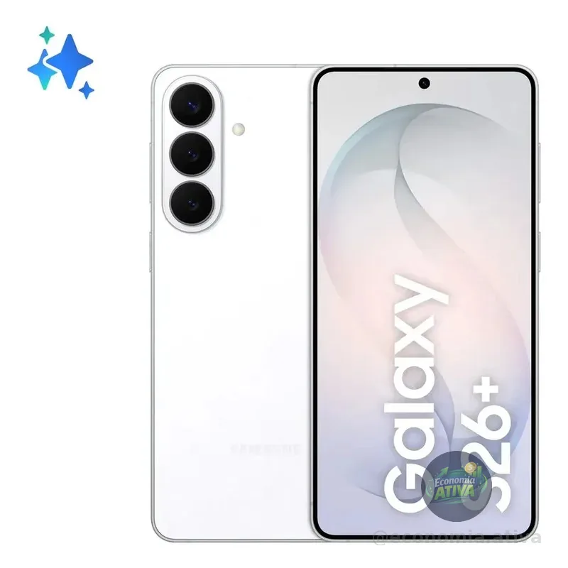 Samsung Galaxy S26+, 512gb, 12gb, Galaxy Ai, Câmera Tripla Branco
