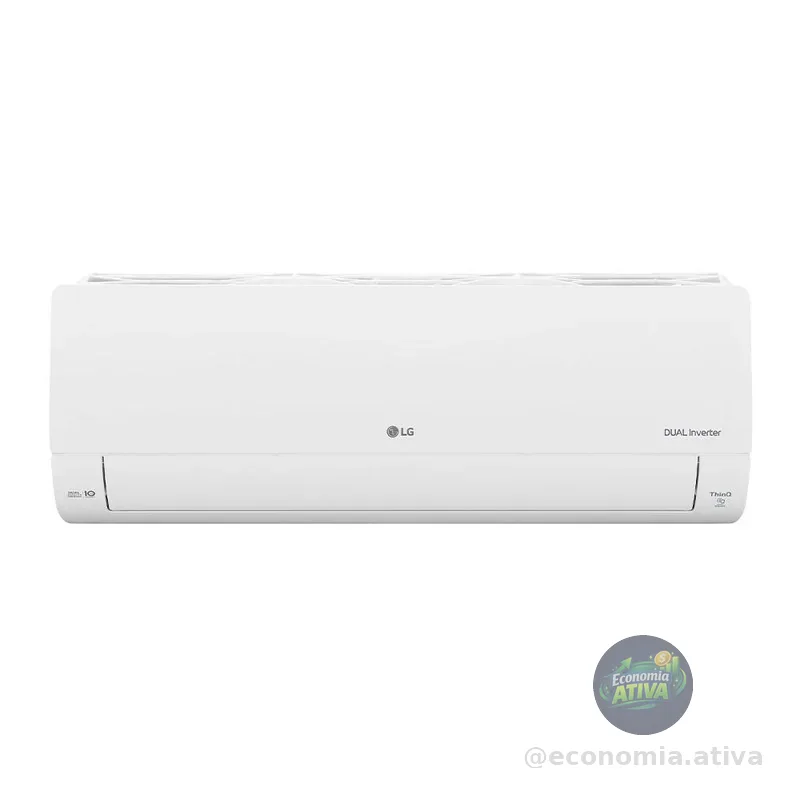 Ar Condicionado 9000 BTUs LG S3UQ09AA31C - Wi-Fi + AI Dual Inverter Interno + Externo Voice, Frio, Branco