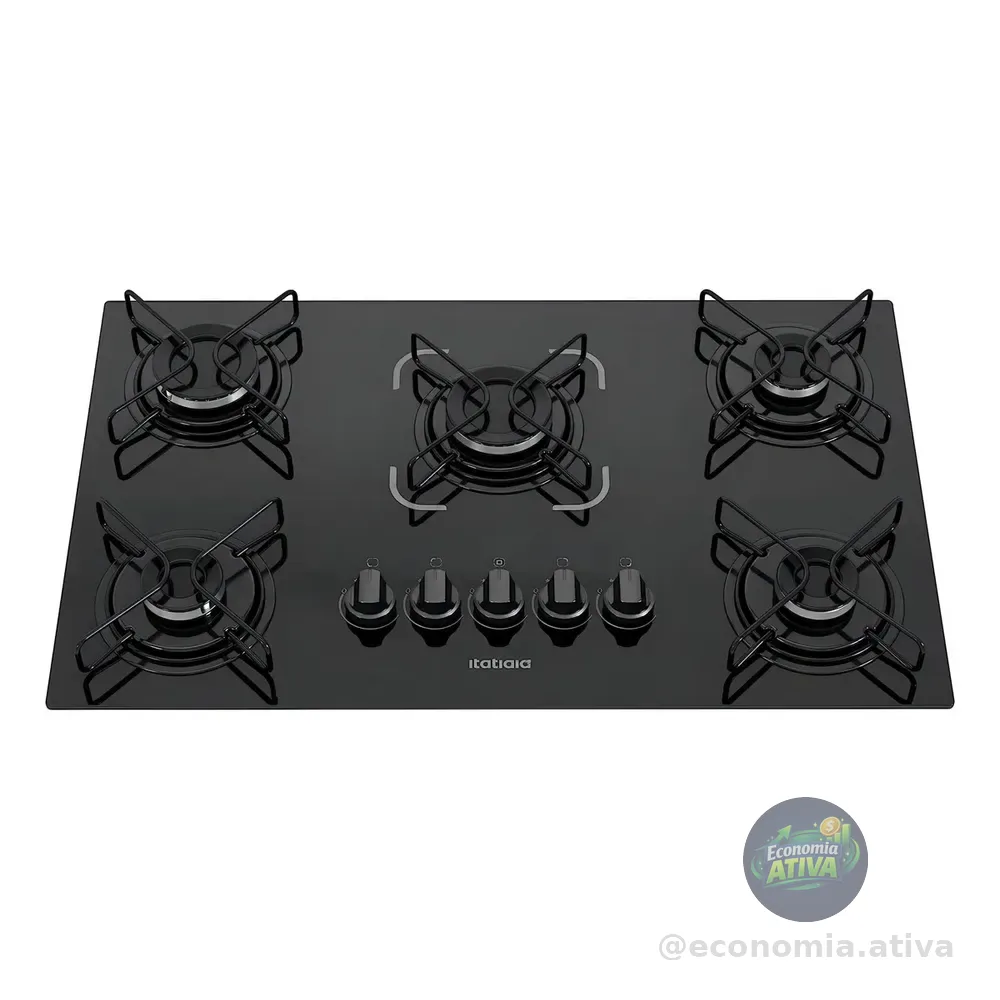 Cooktop Itatiaia Essencial 5 Bocas Preto 127/220v