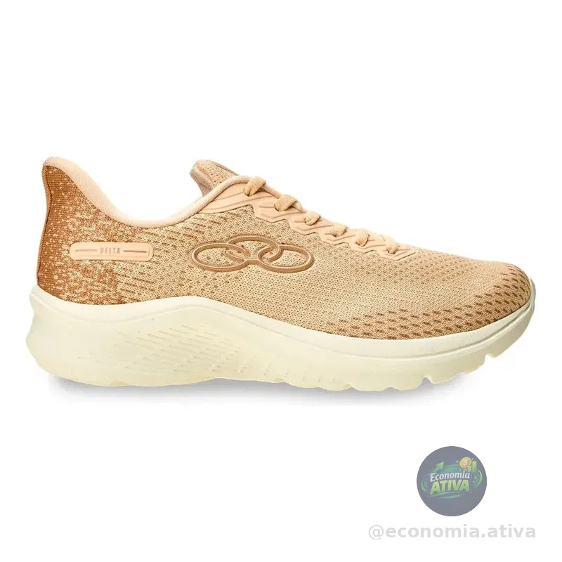 Tênis Feminino Delta 122 Olympikus Pessego Claro Dusty Liso 36 Br