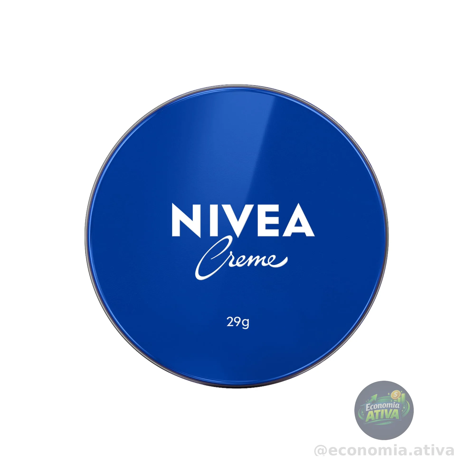 NIVEA Creme Hidratante Lata 29g, Hidratação Profunda 24h, Corporal, Uso Diário, Multibenefícios, Todas as Peles