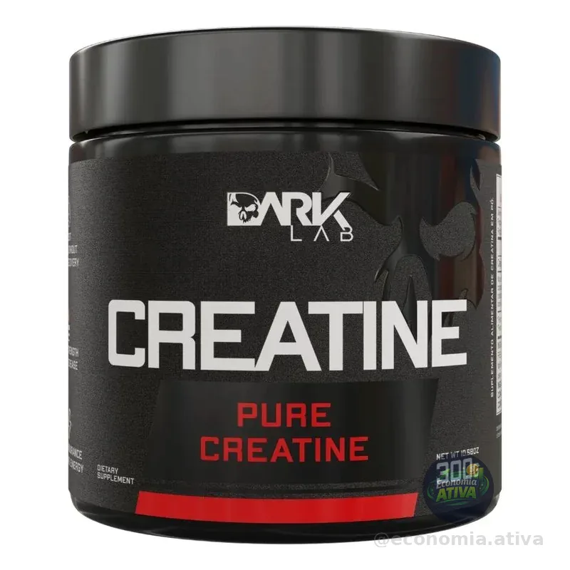 Creatina Monohidratada Em Pote 300g 100% Pura Dark Lab