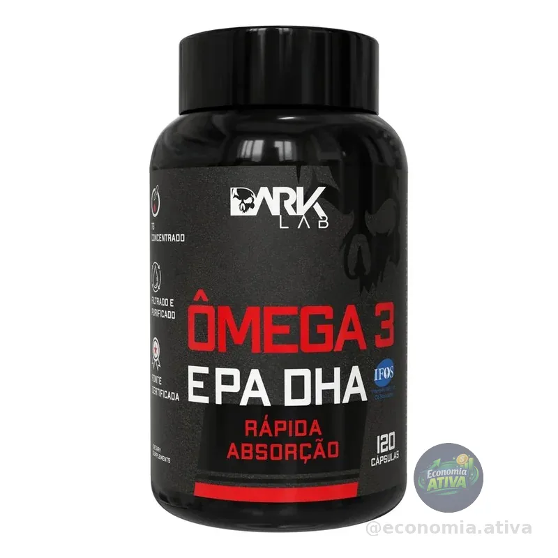 Ômega 3 Epa Dha 120 Cápsulas Dark Lab Sem Sabor