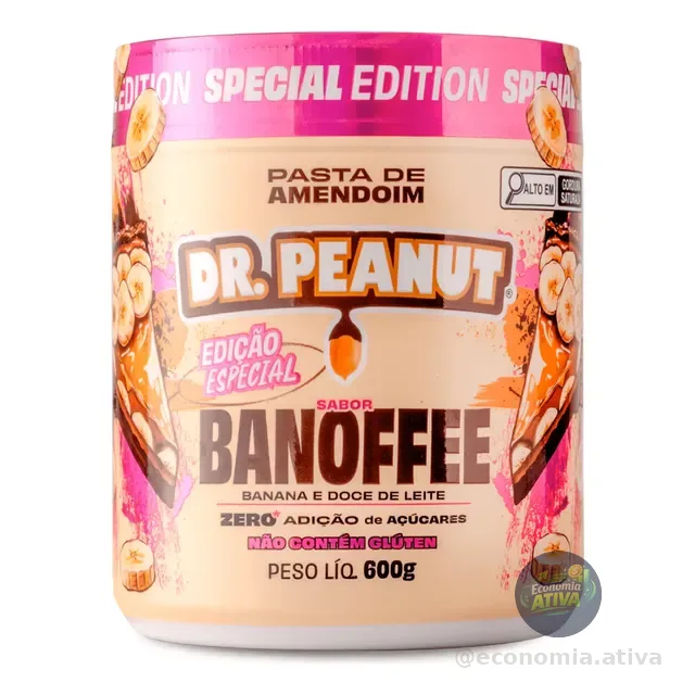 Pasta De Amendoim Dr. Peanut 600g Novos Sabores Gourmet