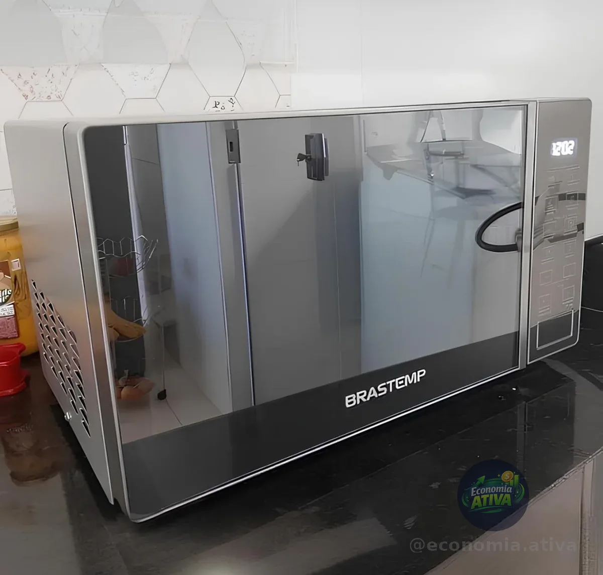 Micro-ondas Brastemp 20 Litros Em Inox Espelhado - Bms20ar 127v