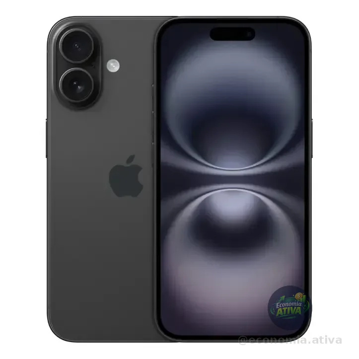 Apple iPhone 16 (256 Gb) - Preto - Distribuidor Autorizado