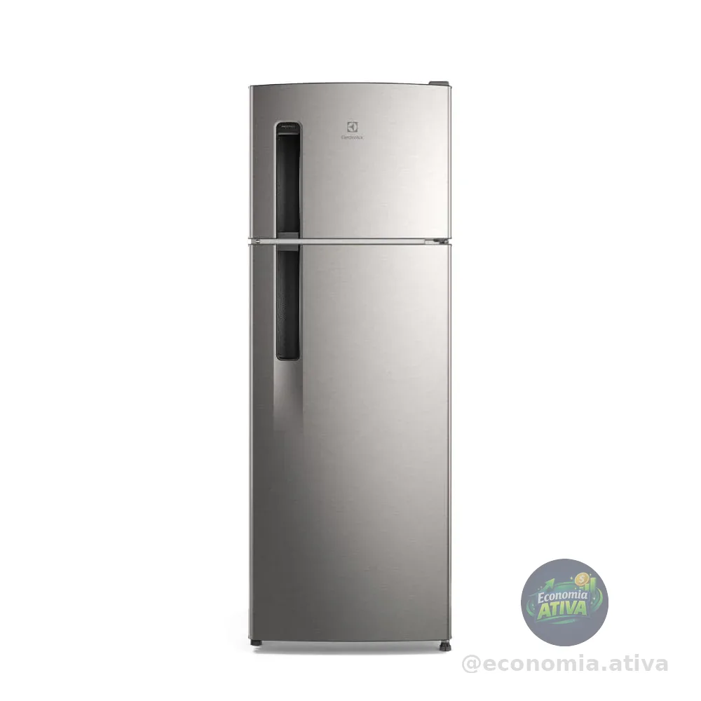 Electrolux Geladeira Electrolux Frost Free 320L Duplex Inox Look (TF38S) 127V