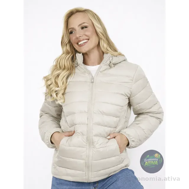 Jaqueta Puffer Feminina Bobojaco Casaco Impermeável