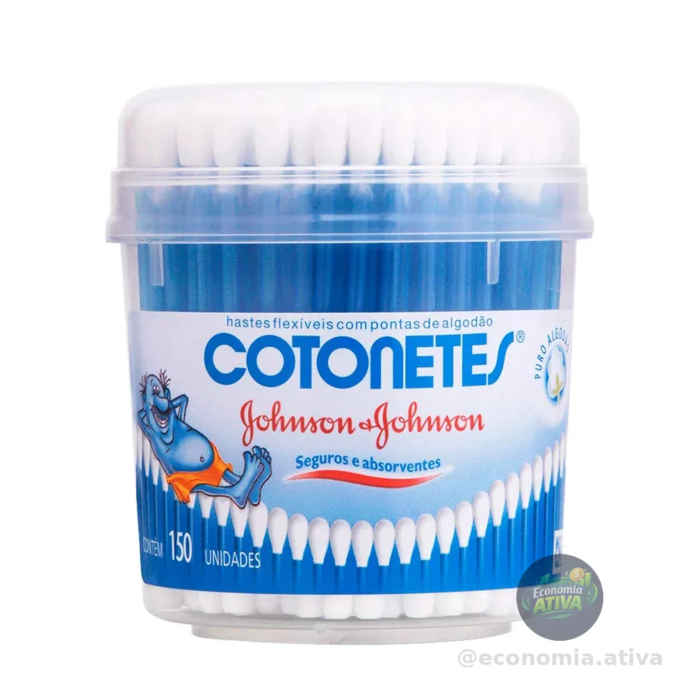 Cotonetes Hastes Flexíveis Pote 150un