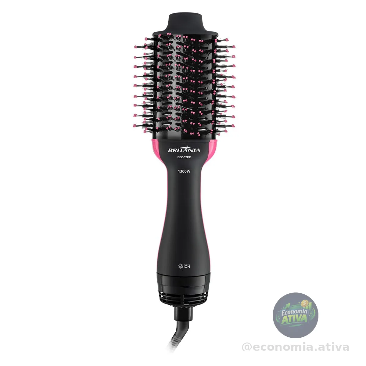 Escova Secadora Britânia BEC02PR Bivolt 4 em 1 1300W