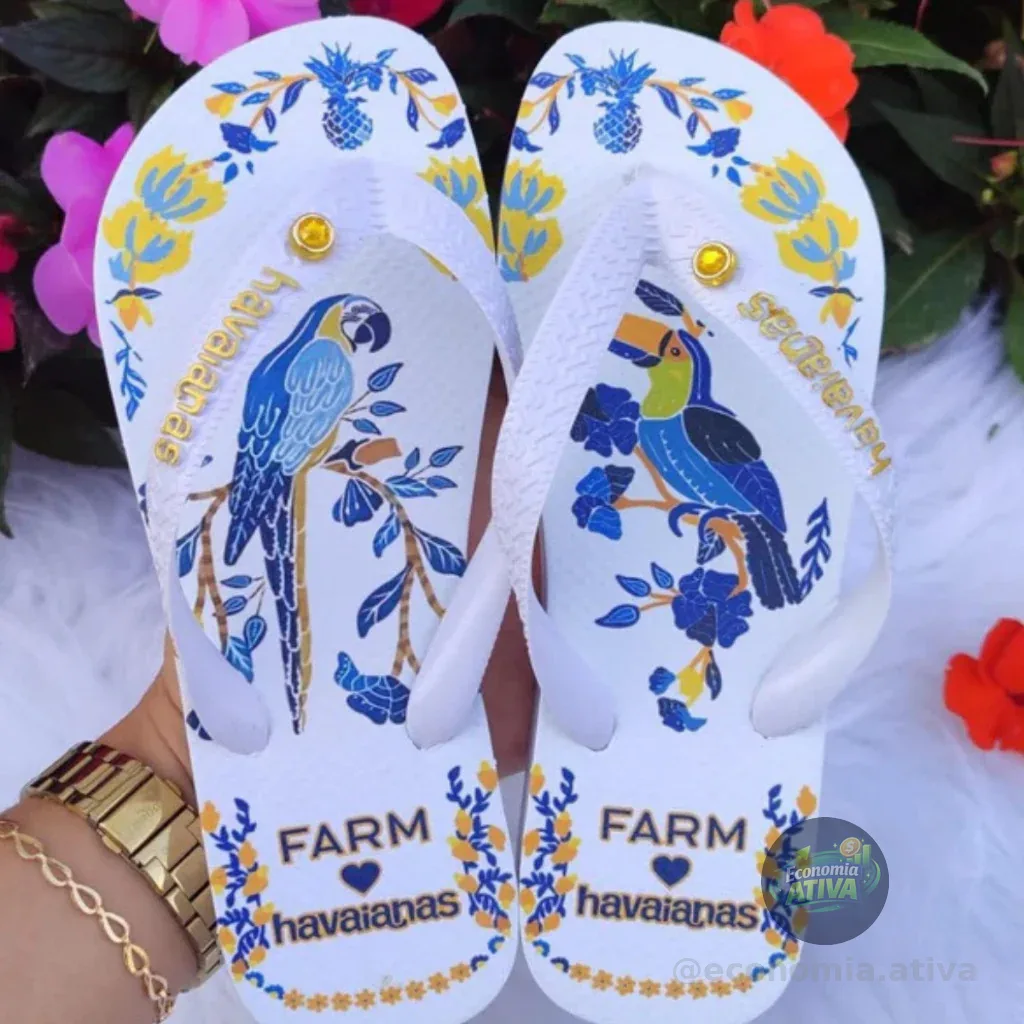 ⚡ Chinelo Arara Azul🐦 Com Variações | Super Conforto + Estilo Tropical🏝️ | Estoque Limitado