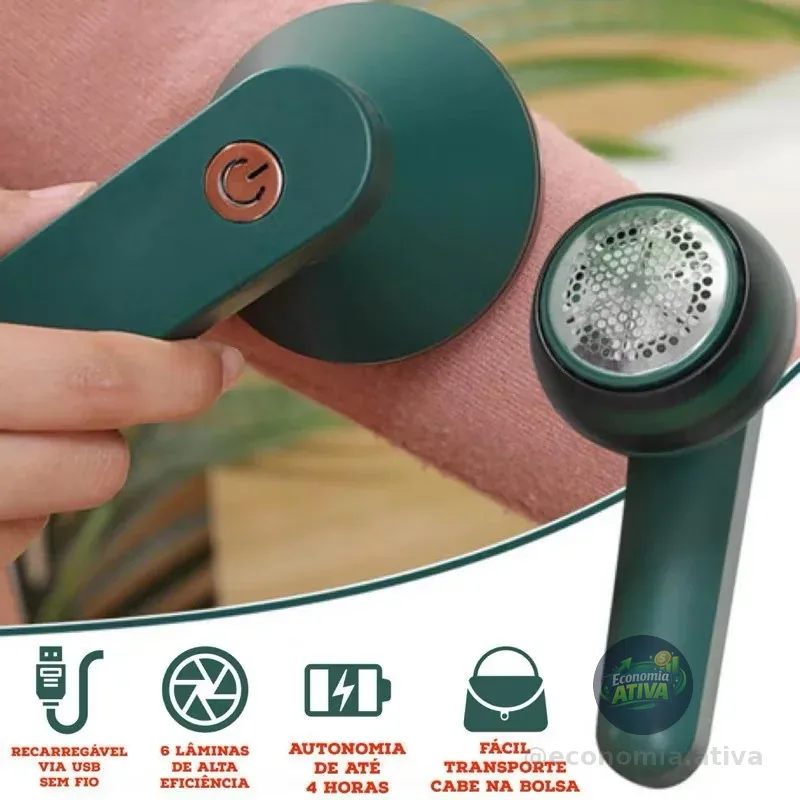 Papa Bolinha Elétrico Aparador Removedor de Pelos Fiapos Roupas Portátil Recarregável Sem Fio