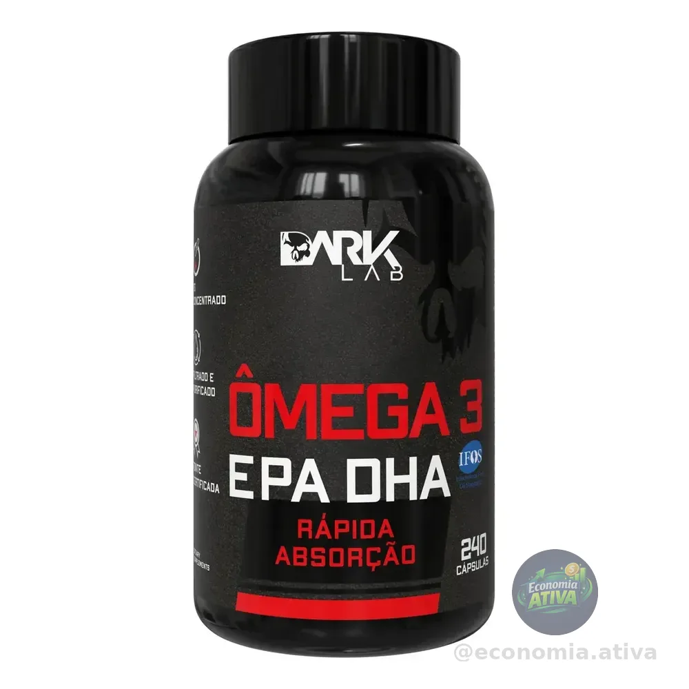 Ômega 3 Epa Dha 240 Cápsulas Dark Lab Sem Sabor