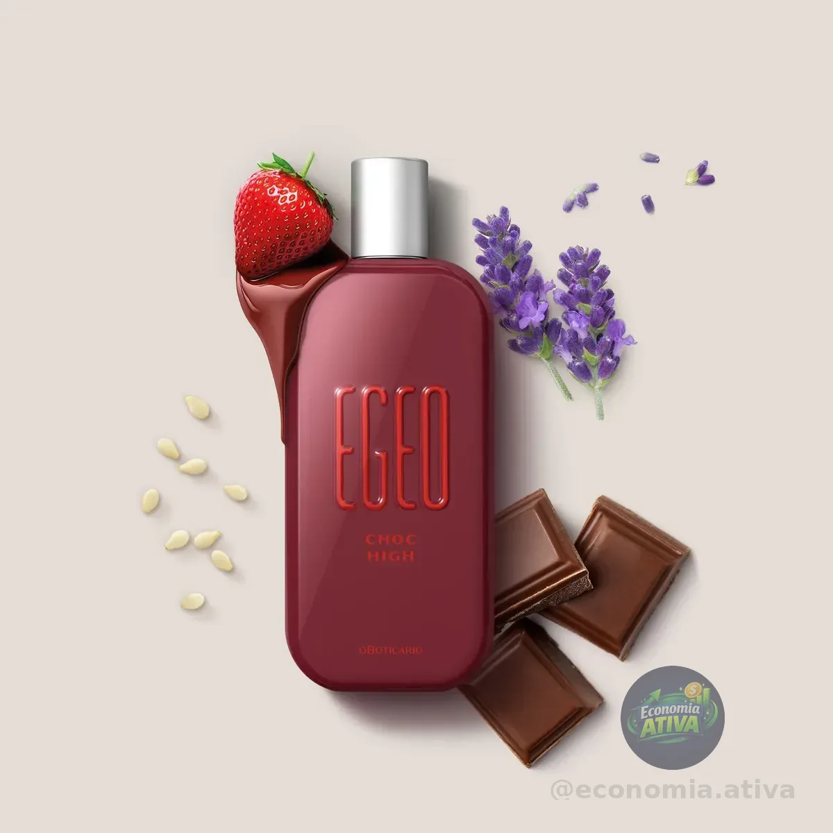 Egeo Choc High Colônia O Boticario 90ml