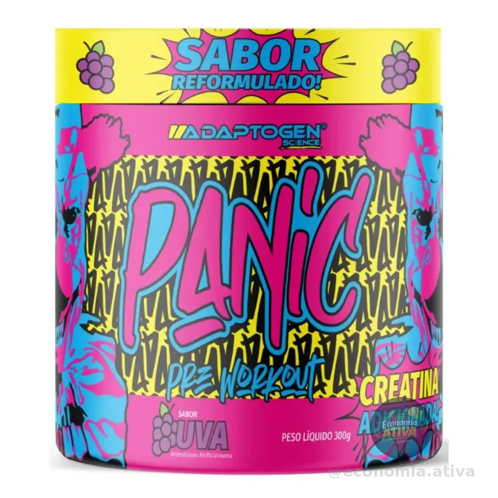 Adaptogen Pre Treino Beta Alanina Concentrado Muito Forte Sabor Uva 300g