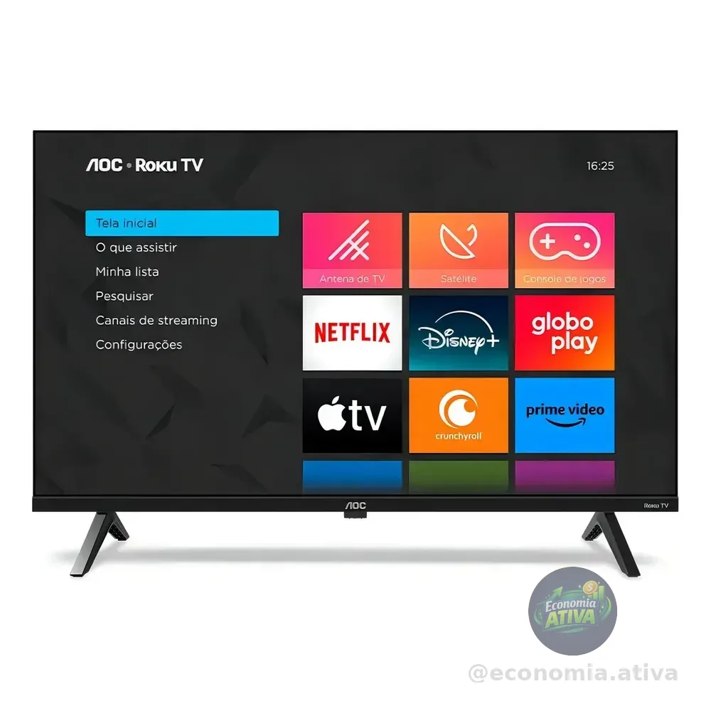 Smart Tv Aoc 40  40s5045/78g Roku Tv Dled Full Hd