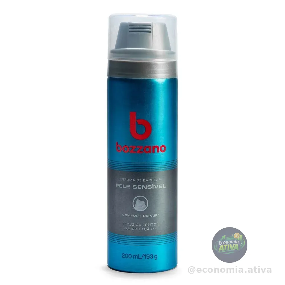 Bozzano Espuma De Barbear Pele Sensível 1 Cinza