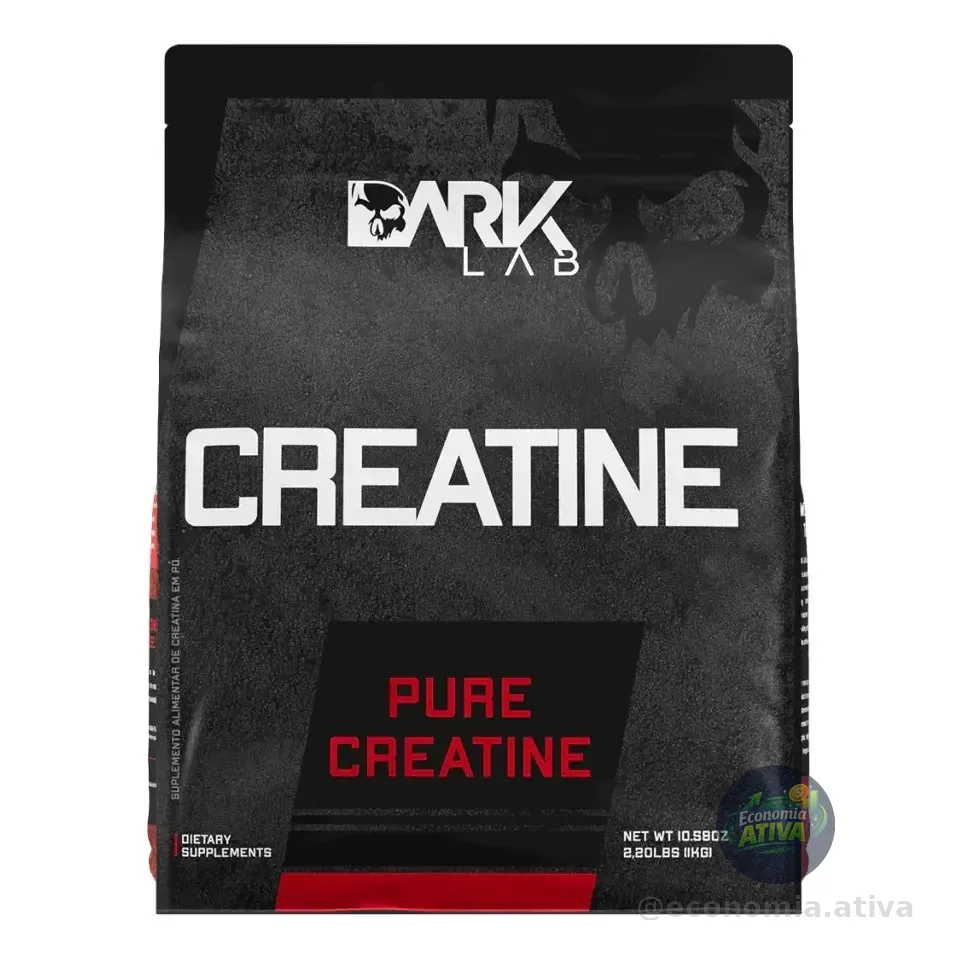Creatina Monohidratada Pura 1kg Dark Lab Unidade Sem Sabor