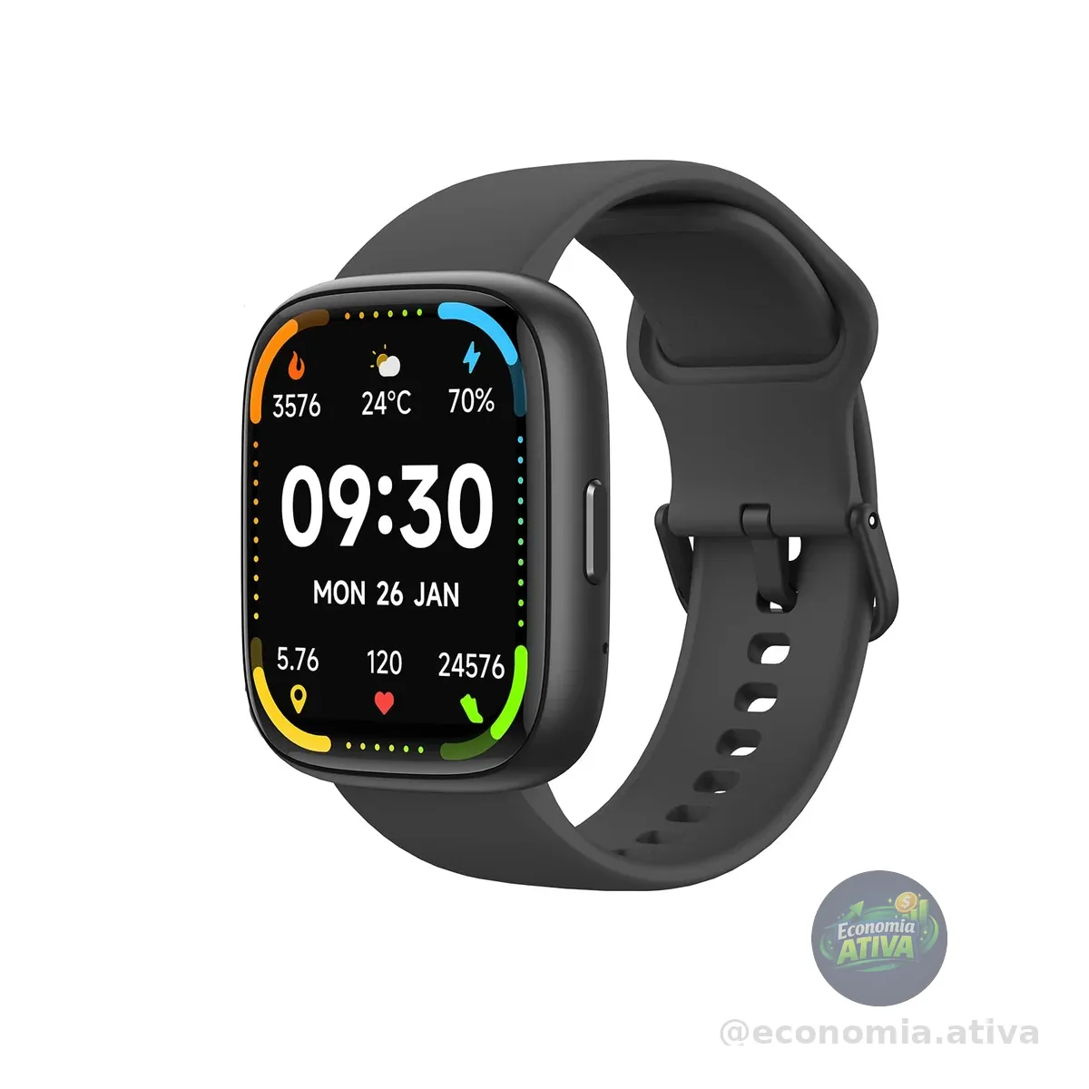 Bettdow SmartWatch, relogio smartwatch com Ecrã tátil e Alexa, à prova d'água IP68, relogio feminino e masculino, com 100+ modo esportivo e recebimento de notificações(preto)