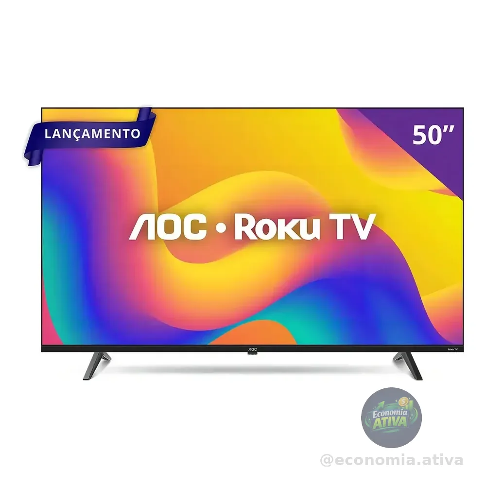 Smart Tv 50 Aoc 4k Dled 50u7045/78g Roku Tv Quad