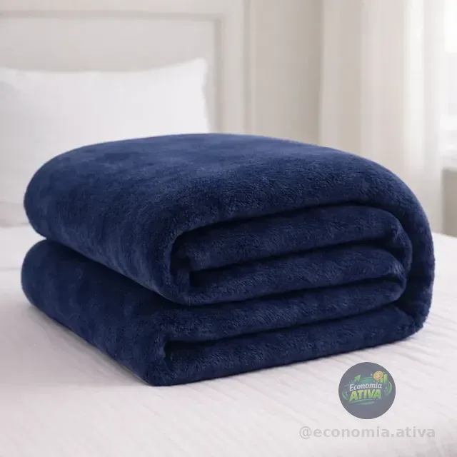 Coberta Manta Soft Casal Microfibra Anti-alérgica Dupla Face