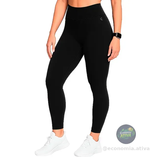 Calça Legging Benévola Poliamida Sem Costura Leg Confortável