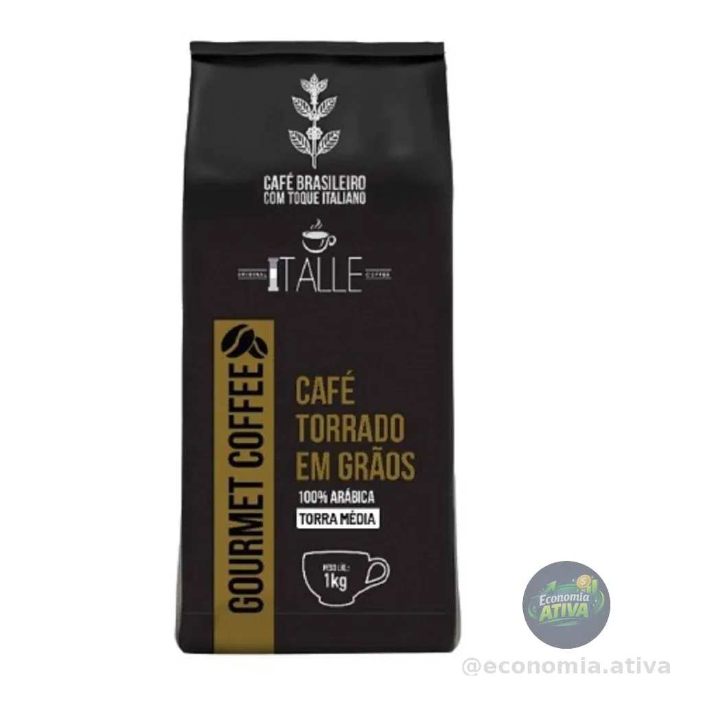 Cafe Graos Torra Media Gourmet Café Italle 1kg