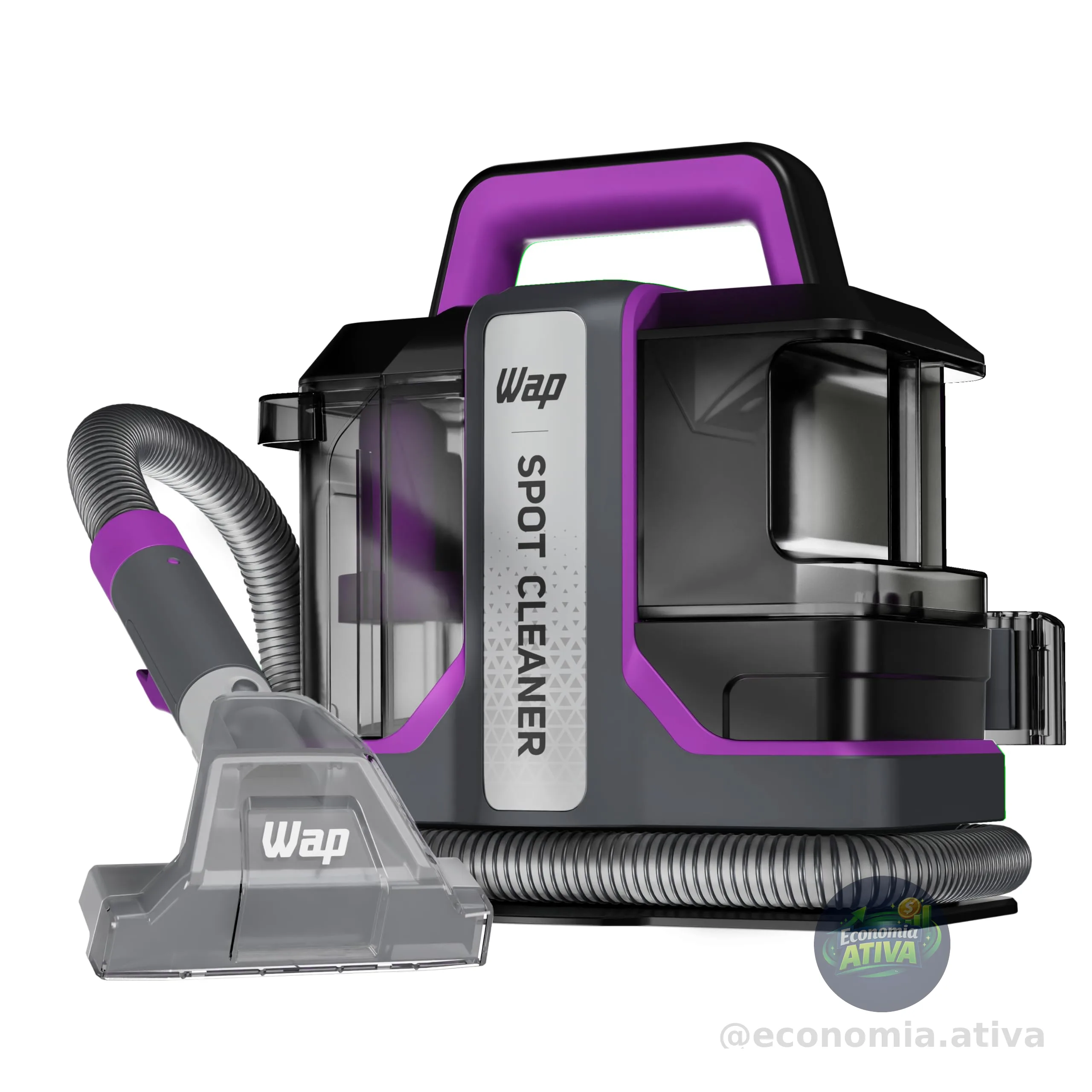 WAP Extratora Portátil Spot Cleaner W3, 3 em 1, Borrifa, Esfrega e Extrai, com Sistema de Autolimpeza, 1450W 127V