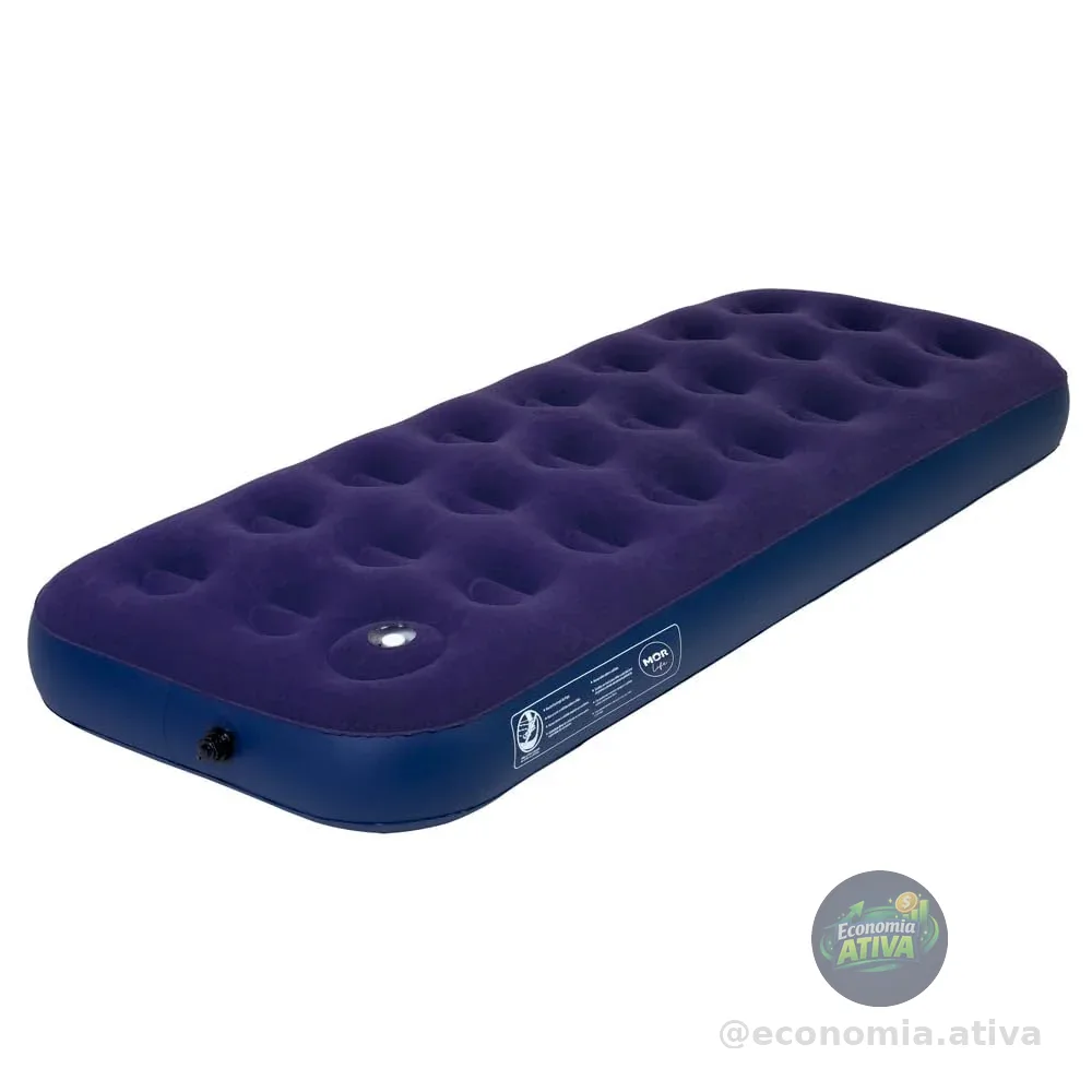Mor Life - Colchão Inflável Multiuso Solteiro com Fole