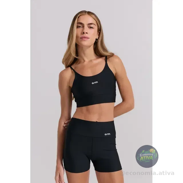 Conjunto Feminino Fitness Compact Top E Short - Arm